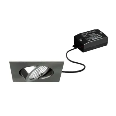 Brumberg LED-Einbaustrahler BB05 38365153 | 6W 3000K 640lm | schwenkbar | Einbauleuchte | IP20 | Aluminium nickel matt