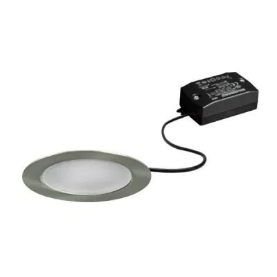 Brumberg LED-Einbaustrahler 38370153 | 3W 230V | 3000K warmweiß | 260lm | nicht dimmbar | rund | IP20 | Nickel matt