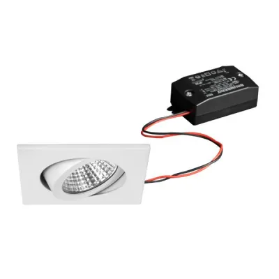 Brumberg LED-Einbaustrahler BB05 38365073 | 6W | 3000K warmweiß | schwenkbar | 650lm | Ø68mm | IP20 | weiß