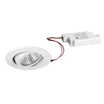 BRUMBERG LED Einbaustrahler | 6W dim2warm | 1800-3000K | schwenkbar rund | 507lm | 68mm | weiß