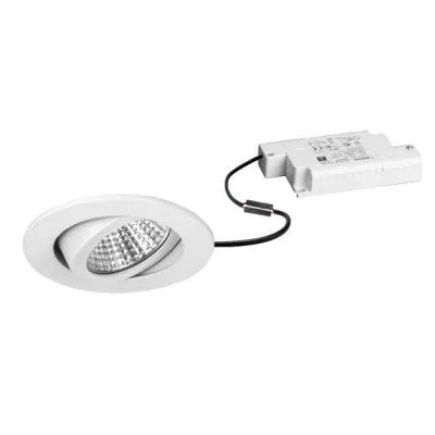 BRUMBERG LED Einbaustrahler | 6W dim2warm | 1800-3000K | schwenkbar rund | 507lm | 68mm | weiß