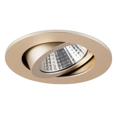 Brumberg LED-Einbaustrahler 7W 2700K warmweiß | 710lm | schwenkbar | Ø82mm | Aluminium matt champagner