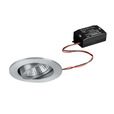 BRUMBERG LED-Einbaustrahler 38261253 | 7W | 2700K | 740lm | rund | schwenkbar | Aluminium matt | IP20 | Ø68mm