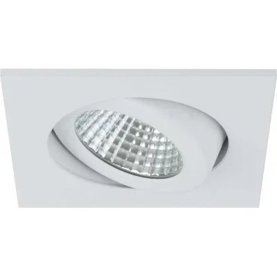 Brumberg LED-Einbaustrahler 12355073 | 6W 3000K 600lm | schwenkbar | IP65 | quadratisch 82x82mm | Aluminium matt weiß