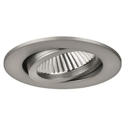 Brumberg LED-Einbaustrahler-Set BB03 | 6W | 3000K | 650lm | dimmbar | schwenkbar | IP20 | Ø68mm | Aluminium Nickel matt