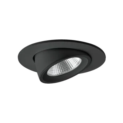 BRUMBERG LED-Einbaustrahler 12401083 | 13W 350mA | 3000K warmweiß | 1320lm | rund | dreh- und schwenkbar | schwarz matt