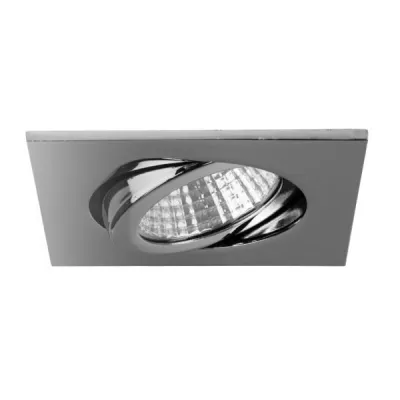 Brumberg LED-Einbaustrahler 12355023 | 6W 3000K 577lm | IP65 | schwenkbar quadratisch 68mm | Aluminium Chrom glänzend
