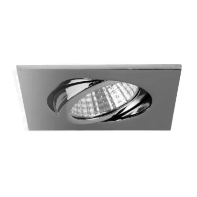 Brumberg LED-Einbaustrahler 12355023 | 6W 3000K 577lm | IP65 | schwenkbar quadratisch 68mm | Aluminium Chrom glänzend