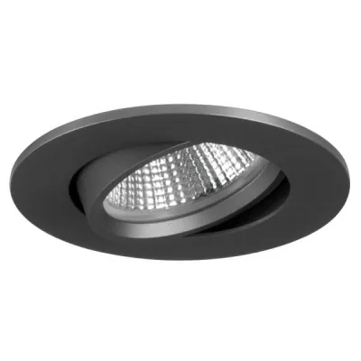 Brumberg LED-Einbaustrahler 12293643 | 5,5W 350mA 3000K | 550lm | schwenkbar | rund | Ø68mm | Aluminium titan matt