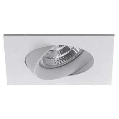 BRUMBERG LED-Einbaustrahler INDIWO83 | 5,5W 3000K warmweiß | IP44 | schwenkbar | 95x95mm | Aluminium weiß