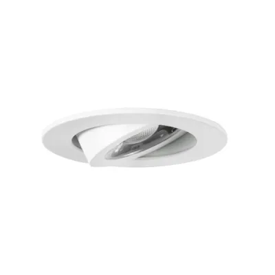 BRUMBERG LED-Einbaustrahler | 6W | 3000K | IP44 | rund | schwenkbar | 68mm | weiß | Aluminium/Kunststoff