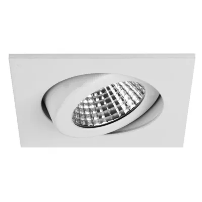 BRUMBERG LED-Einbaustrahler 12445073 | 6W | dim2warm 1800-3000K | 470lm | schwenkbar | IP65 | quadratisch | weiß