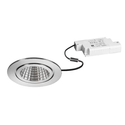 Brumberg LED-Einbaudownlight BB15 39375423 | 6W | 3000K warmweiß | IP54 | dimmbar | Edelstahl matt | Ø82mm