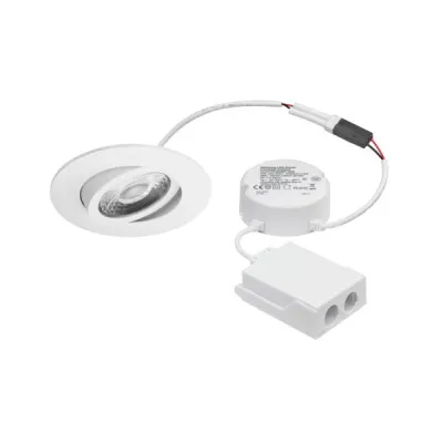 BRUMBERG LED-Einbaustrahler 41413174TW | DALI dimmbar | Tunable White 2700-6500K | 750lm | IP44 | schwenkbar | weiß