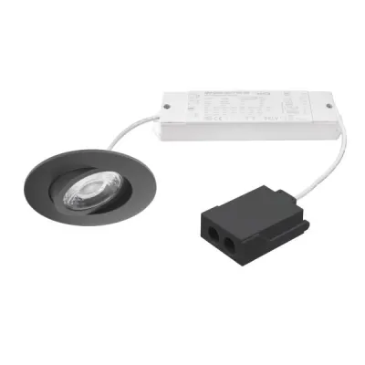 BRUMBERG LED-Einbaustrahler 41413184TW | DALI dimmbar | Tunable White 2700-6500K | 750lm | 6W | IP44 | schwarz