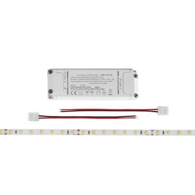 Brumberg LED-Flexbandset 5m | 4,8W/m | 3000K warmweiß | 70 LEDs/m | inkl. 24V Netzgerät | selbstklebend