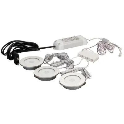 BRUMBERG LED-Möbeleinbauset 230V 3xLeu.+NG+Vert. 12171153
