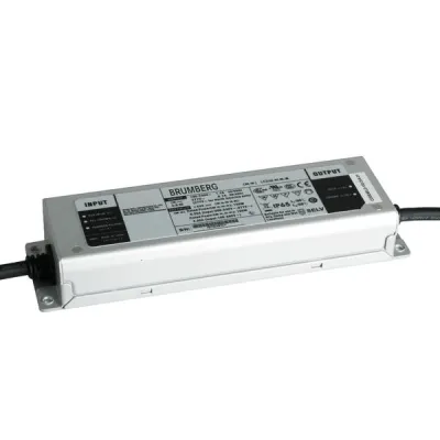 BRUMBERG LED-Netzgerät 17122000 | 12V DC | 120W | IP65 | nicht dimmbar | Metallgehäuse | 219x63x36mm | Silber