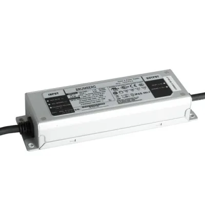 BRUMBERG LED-Netzgerät 17121000 | LED-Trafo 12V DC 60W | IP65 Metallgehäuse | nicht dimmbar | 1-60W | 180x63x36mm