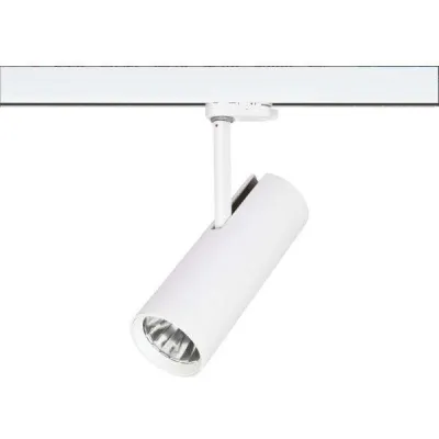 BRUMBERG LED-Schienenstrahler MINI | 23W | 3000K | 2880lm | drehbar | schwenkbar | IP20 | weiß | Aluminium