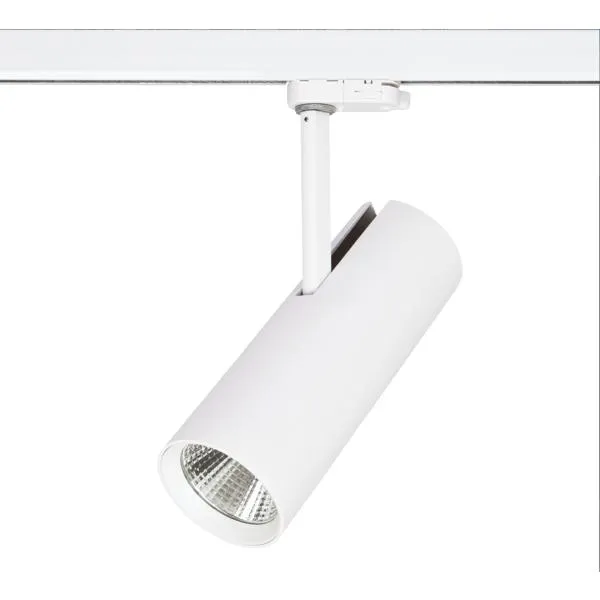 BRUMBERG LED-Schienenstrahler MAXI 88397173 | 32W 3000K | 4010lm | CRI 90 | dreh- & schwenkbar | Aluminium strukturweiß