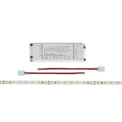 BRUMBERG LED-Flexplatinen-Set 5 m | 4,8 W/m | 470 lm/m | 24V | 2700K warmweiß | CRI > 80 | selbstklebend