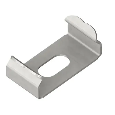Brumberg Befestigungsset 53034000 | Halter-Set für LED-Profile | Stahl | 10x19,5x7,5 mm | silber