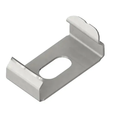 Brumberg Befestigungsset 53034000 | Halter-Set für LED-Profile | Stahl | 10x19,5x7,5 mm | silber