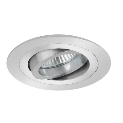 BRUMBERG Einbaustrahler 0069.25 | NV-Halogen GX5,3 | 50W | dreh- & schwenkbar | Einbau | Ø93mm | Aluminium matt | IP20