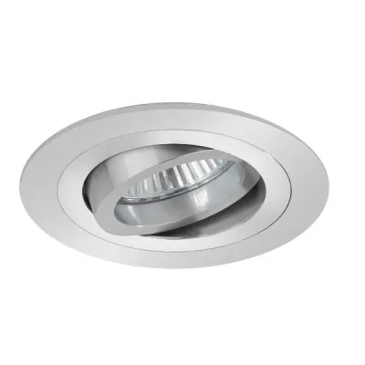 BRUMBERG Einbaustrahler 0069.25 | NV-Halogen GX5,3 | 50W | dreh- & schwenkbar | Einbau | Ø93mm | Aluminium matt | IP20