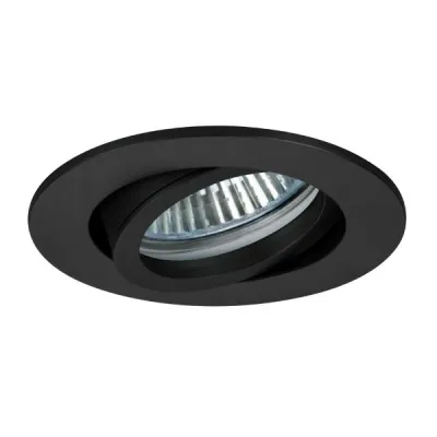 BRUMBERG Einbaustrahler 0063.08 GX5,3 | 12V | 50W max | rund schwenkbar | Aluminium | Einbau-Deckenspot | schwarz matt