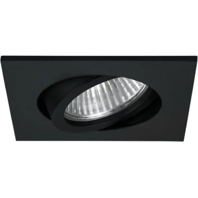 BRUMBERG Einbaustrahler 0065.08 | GX5,3 | schwenkbar | 12V max 50W | quadratisch 82x82mm | Aluminium | schwarz