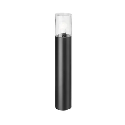 BRUMBERG Pollerleuchte 60070180 | 8W E27 | IP65 | 700 mm Höhe | Aluminium Glas | Bodenmontage | strukturschwarz