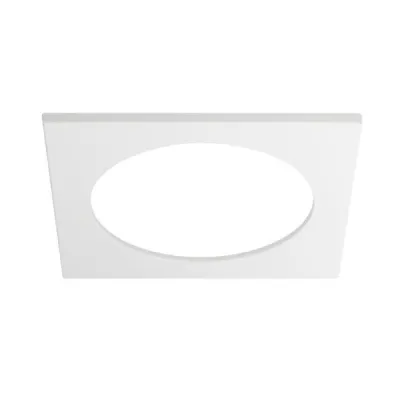 BRUMBERG Abdeckrahmen 81217070 | Vorsatzelement quadratisch | 200x200mm | Polycarbonat | weiß matt | zu 12565