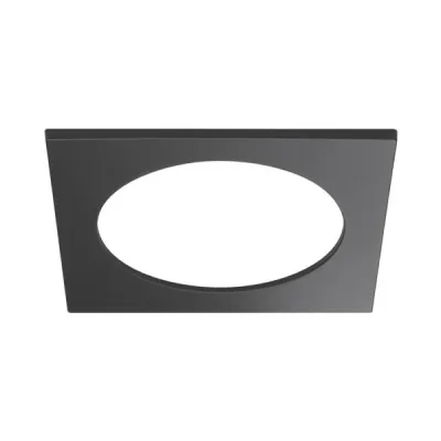 BRUMBERG Abdeckrahmen 81218080 | Vorsatzelement MUNA quadratisch | 232x232x6,5 mm | Polycarbonat | schwarz matt