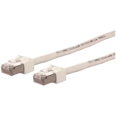METZ CONNECT Patchkabel 13084V3088-E | Cat.6A S/FTP | RJ45 3m | Ultraflex500 | VoIP geeignet | halogenfrei | weiß