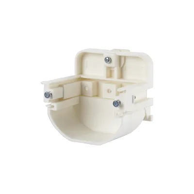 METZ CONNECT Montagehalter 1308895021-I | Hutschienenbefestigung | waagerecht | 50mm | mit Trennschale | weiß