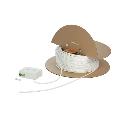 METZ CONNECT LWL-Anschlusseinheit 4x LC APC OS2 | Glasfaser Anschlussdose | 10m Kabel | Aufputz/Unterputz | weiß