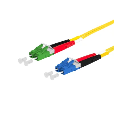 METZ CONNECT LWL-Patchkabel 151P1JOJA30E | Singlemode OS2 | LC-Duplex/LC-Duplex APC | Duplex | 3m | halogenfrei | gelb