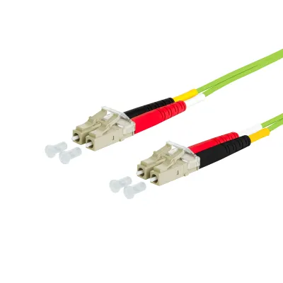 Metz Connect LWL Patchkabel 151R1JOJO30E | LC-Duplex auf LC-Duplex | OM5 Multimode 50/125 | Duplex | 3m | violett