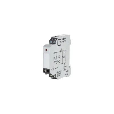 METZ CONNECT Koppelbaustein KRA-M6/21 11061505 | Schaltrelais 230V AC | 1 Wechsler | LED-Anzeige | IP20 | 11,2x61,3x60mm