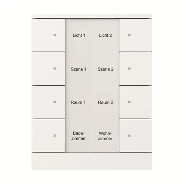 Busch-Jaeger Tastsensor SB/U8.0.11-84 KNX 8-fach Unterputz | Busankoppler | LED-Anzeige | Beschriftungsfeld | studioweiß