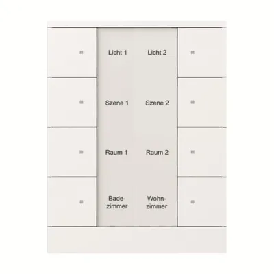 Busch-Jaeger Tastsensor SB/U8.0.11-84 KNX 8-fach Unterputz | Busankoppler | LED-Anzeige | Beschriftungsfeld | studioweiß