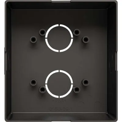 Busch-Jaeger Einputzdose 41381PB-03 | Unterputz-Montage | Außenstation | 136x126x65mm | Kunststoff | schwarz