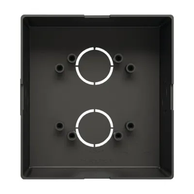 Busch-Jaeger Einputzdose 41381PB-03 | Unterputz-Montage | Außenstation | 136x126x65mm | Kunststoff | schwarz