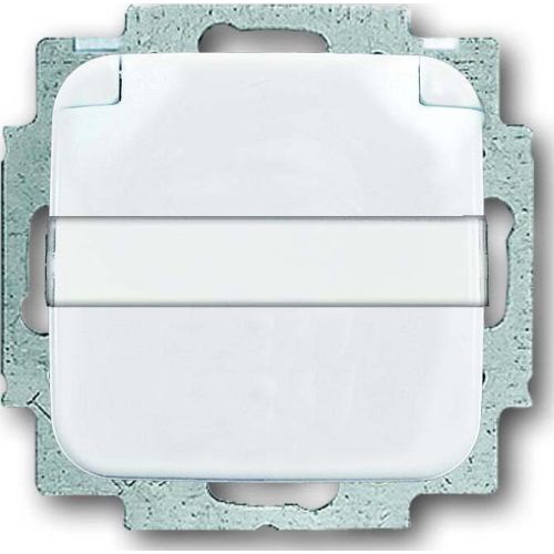 Bild: BUSC Steckdose SCHUKO 20 EUKNB-214 Klappdeckel Namenschild ws