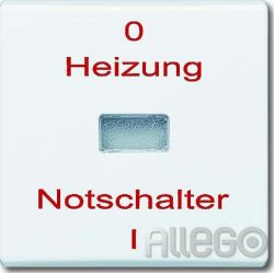 BUSCH 2102 H-34 WIPPE HEIZUNG-NOTSCHALTER
