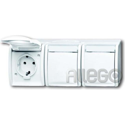 Bild: BUSCH 2300/3 EWN-54 SCHUKO® Dreifachsteckdose