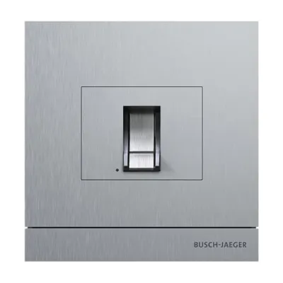 Busch-Jaeger Fingerprint Zutrittskontrolle | Edelstahl | Bus-System | 64 Nutzer | 139x135x29 mm