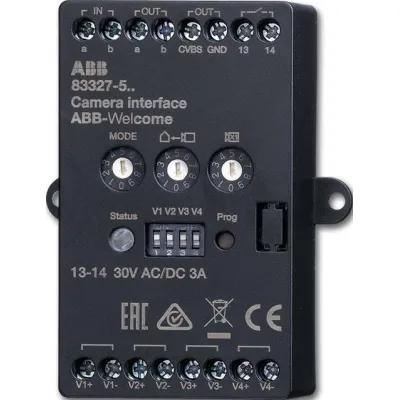 Busch-Jaeger Kamera Interface 83327 | Zubehör für 2-Draht Welcome-Anlage | Anschluss für bis zu 4 analoge Kameras | IP30
